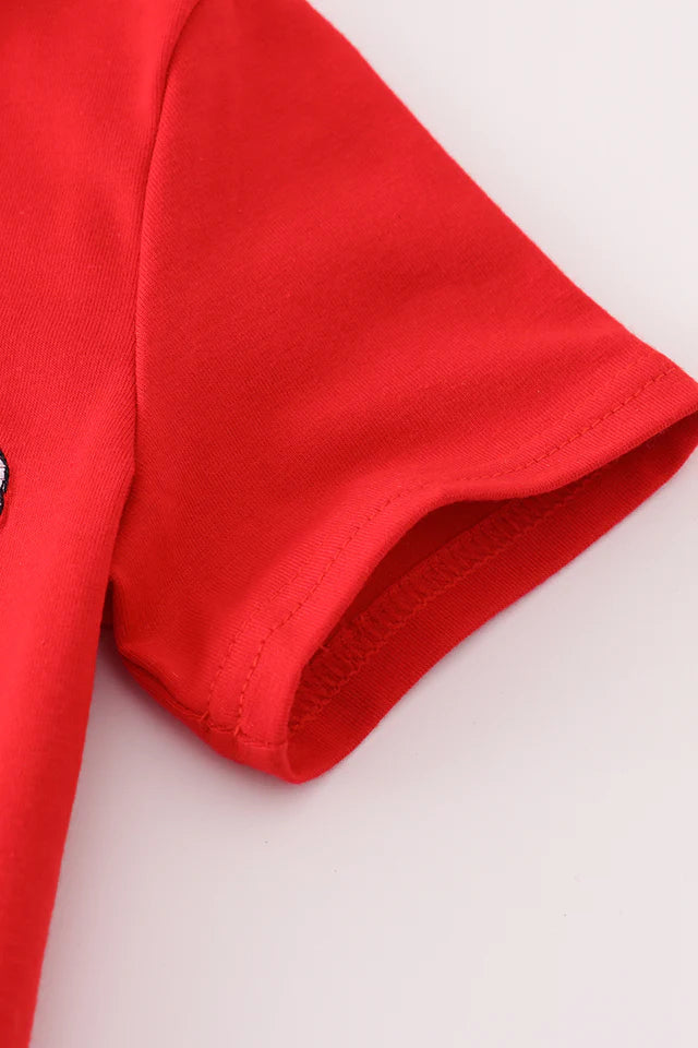 Boys Georgia Bulldog Embroidery Top