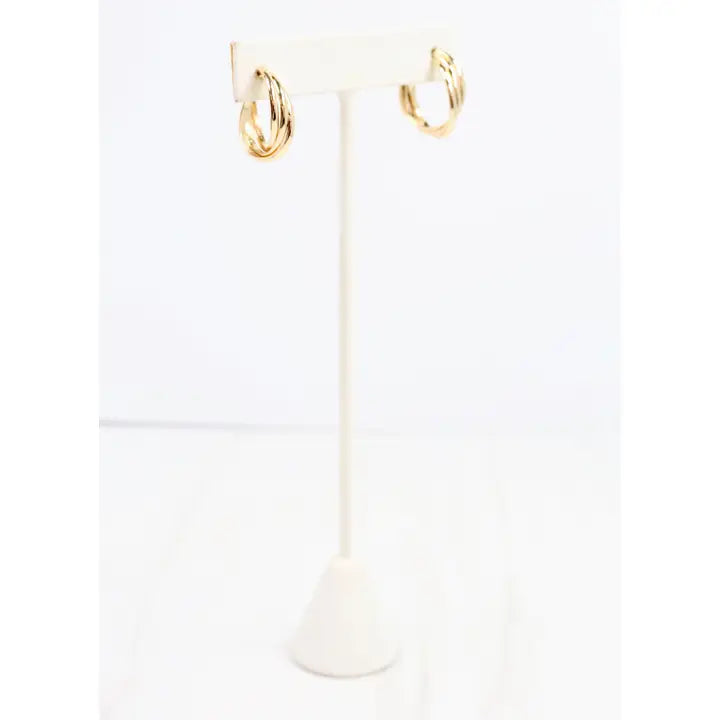 Caroline Hill Glover Hoop Earring Gold