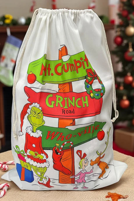 19" x 27" Grinch Christmas Character Printed Sack