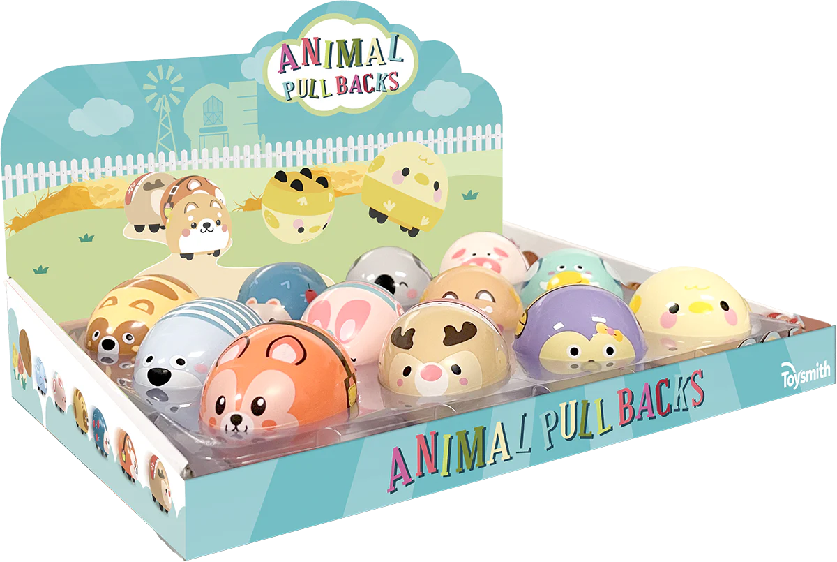 Farm Fresh Animal Pull Backs, Magnetic Pull-Back Toys