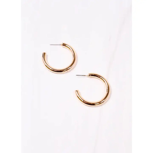 Caroline Hill Kimberly Hoop Earring Gold