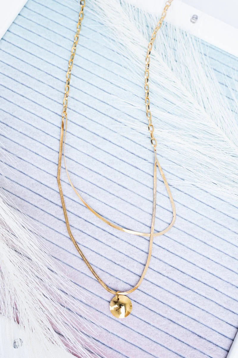 Viola Layla Goldtone Layered Chain Necklace