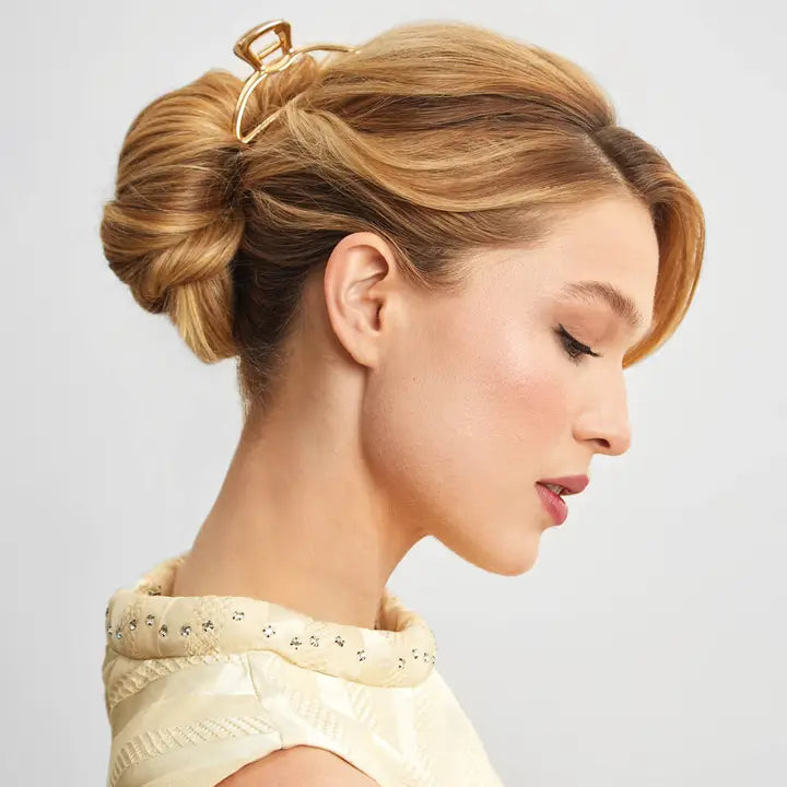 Kitsch Open Shape Claw Clip - Gold