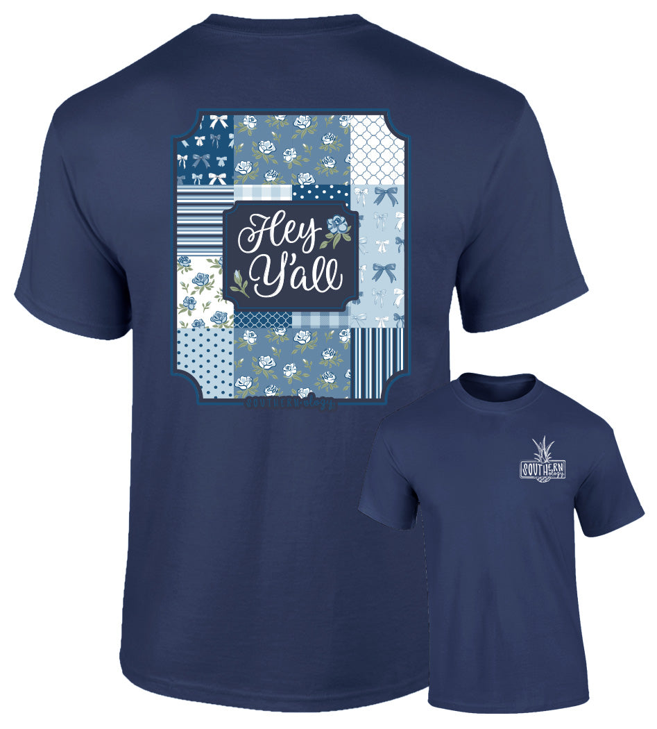 Southernology Patchwork Hey Y'all T-Shirt