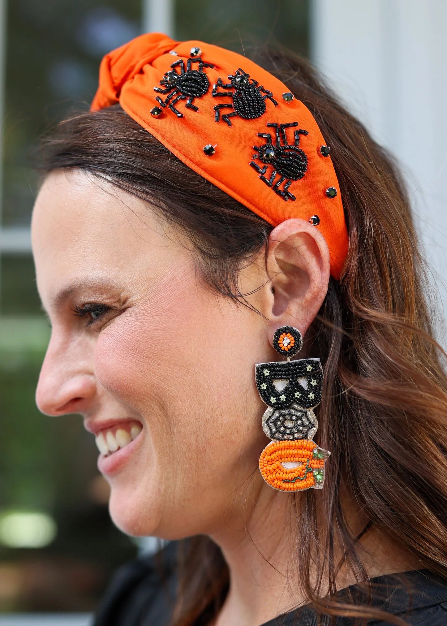Charlotte Spider Orange Headband
