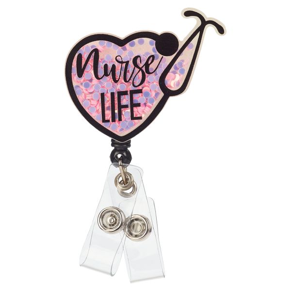 Shaker Reels Nurse Life Badge Reel