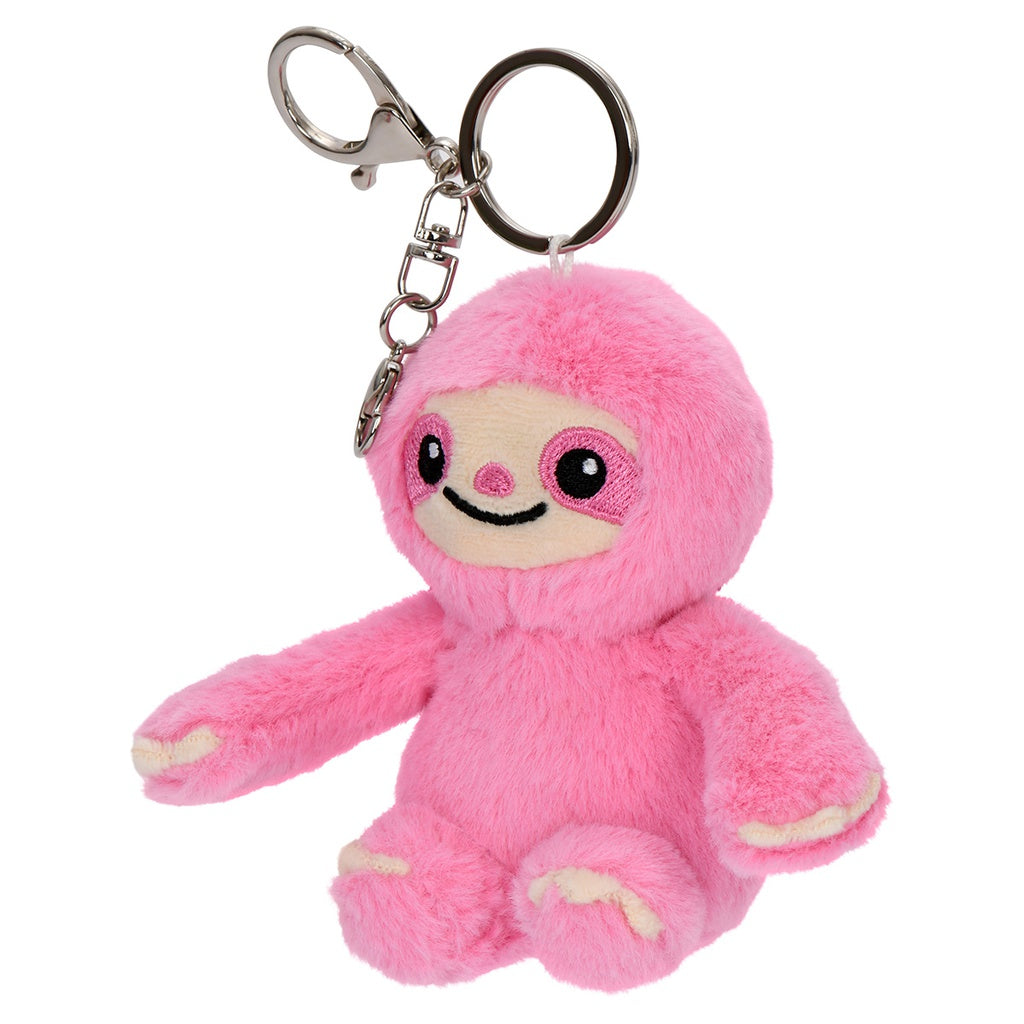 Pink Sloth Bag Buddy Plush