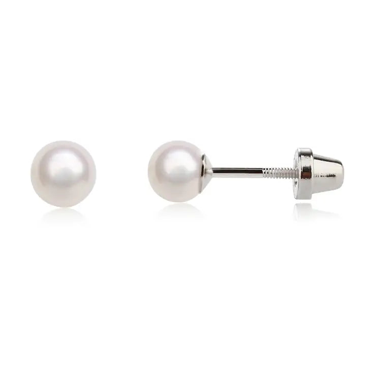 Sterling Silver Pearl Earrings