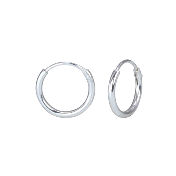 Sterling Silver Endless Hoop Earrings