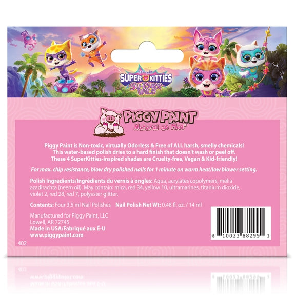 Piggy Paint Superkitties 4-Polish Box Set