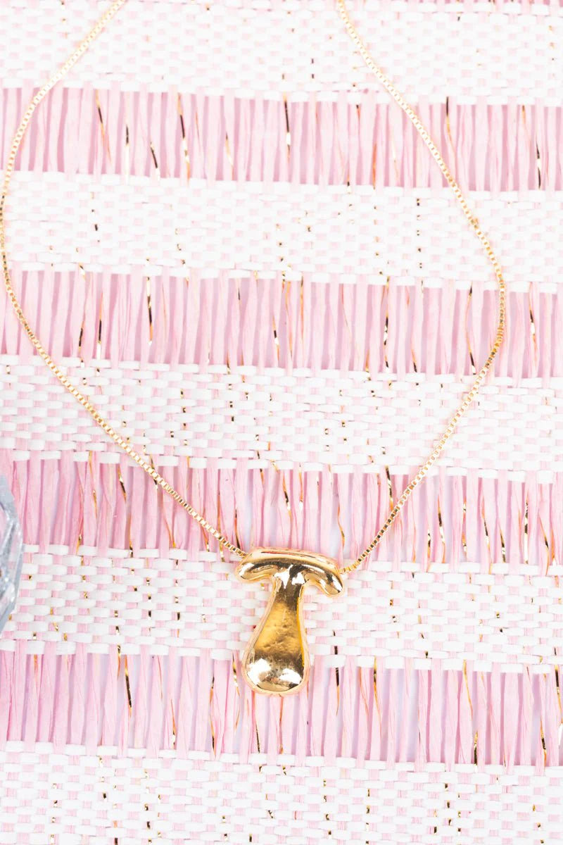 Crystal Avenue Goldtone Bubble Initial 'T' Necklace