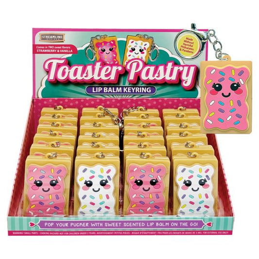 Toaster Pastry Lip Balm Keyring