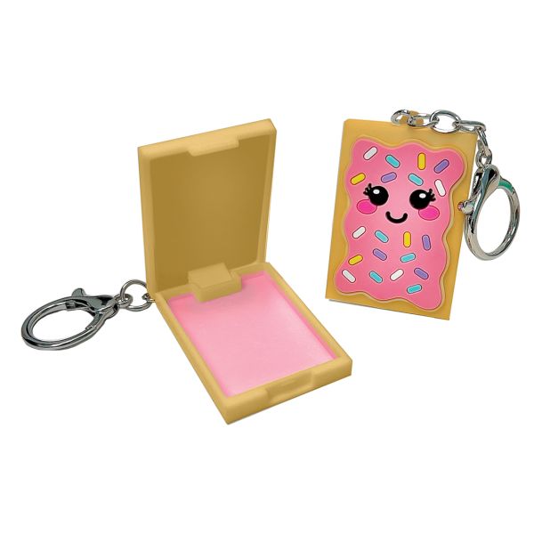 Toaster Pastry Lip Balm Keyring