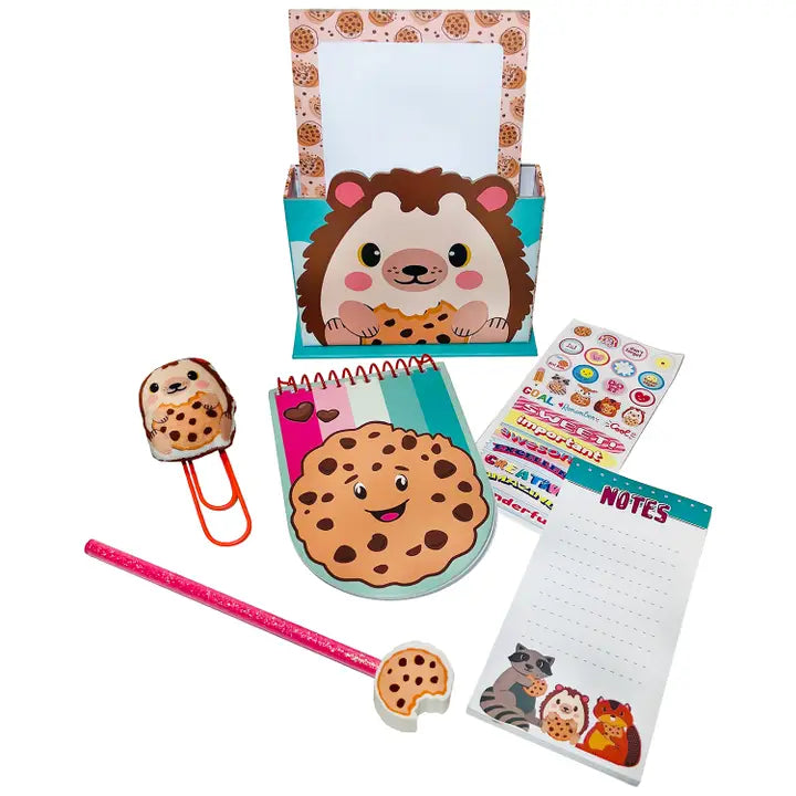 Cookie Crumble Critter Stationery Set - Hedgehog