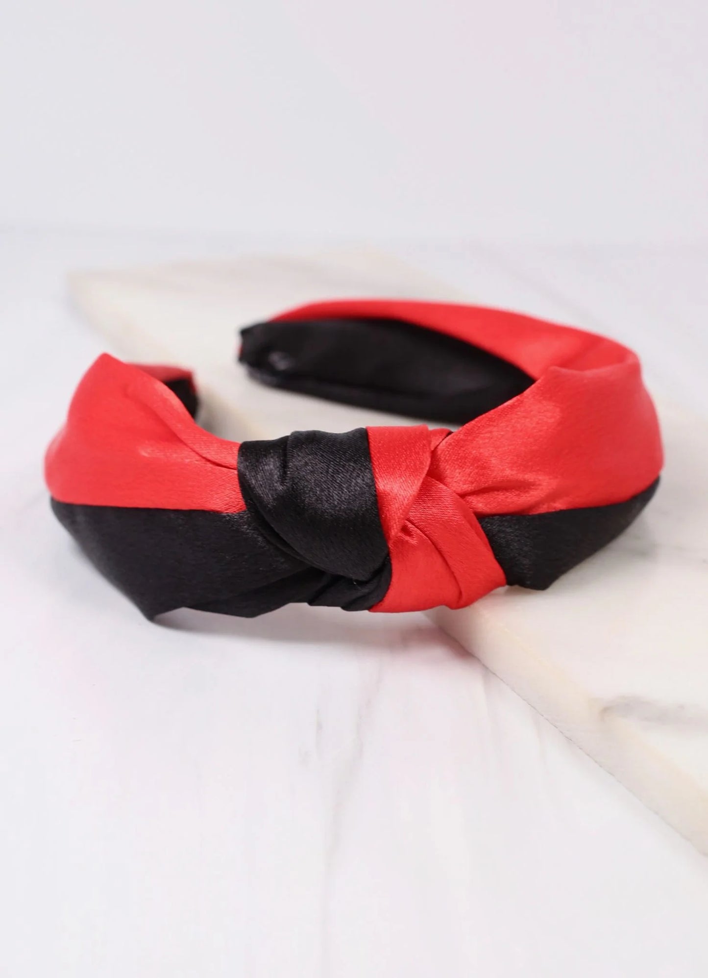 Tony Two Tone Headband BLACK RED