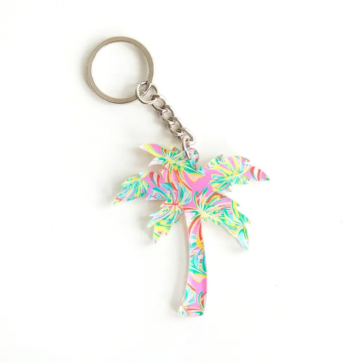 Viv & Lou Let's Get Tropical Palm Tree Keychain