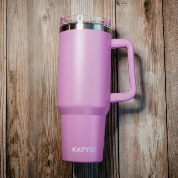 Katydid Orchid Tumbler with Handle