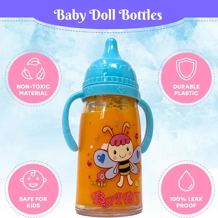 Baby Doll Bottles with Magic Disappearing Milk & Juice