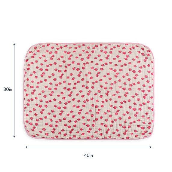 Itzy Blanket - Strawberries + Cream