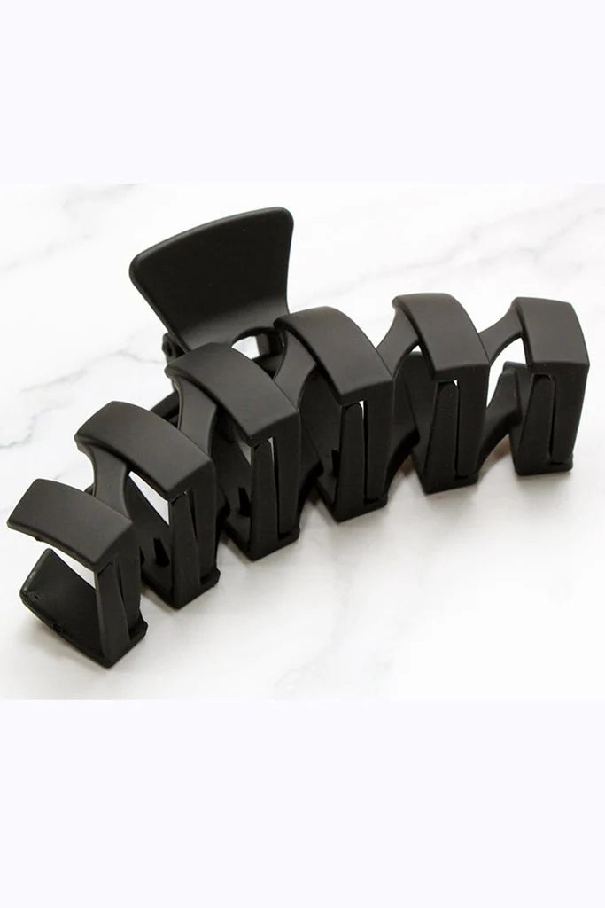 Zenana In The Groove Black Hair Claw