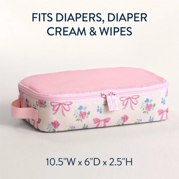 Itzy Ritzy Ribbons + Roses Pack Like A Boss Packing Cubes
