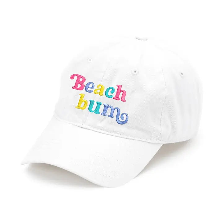 Viv & Lou Beach Bum White Cap