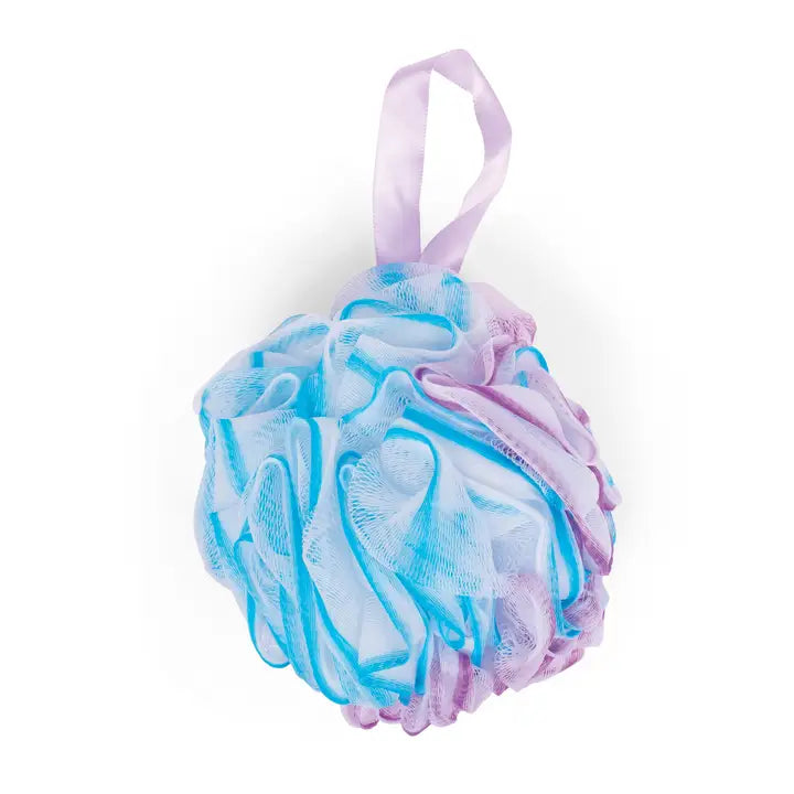 Gem-Luxurious Spa Pouf - Purple, Blue + White