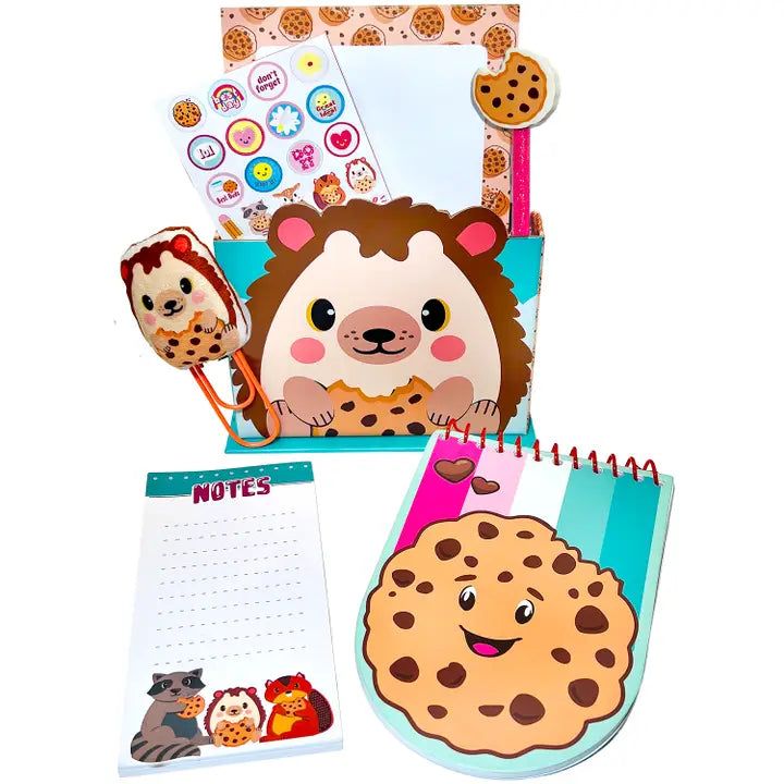 Cookie Crumble Critter Stationery Set - Hedgehog