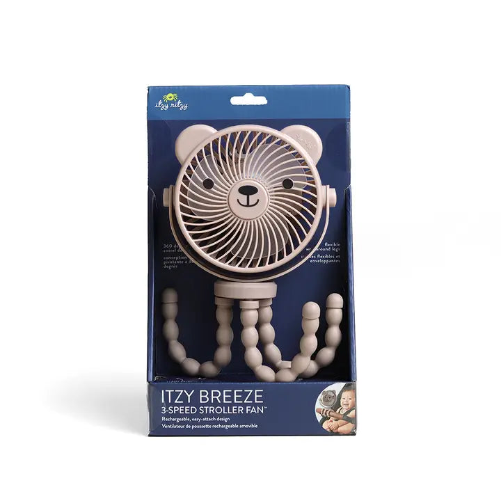 Itzy Breeze 3-Speed Stroller Fan Bear