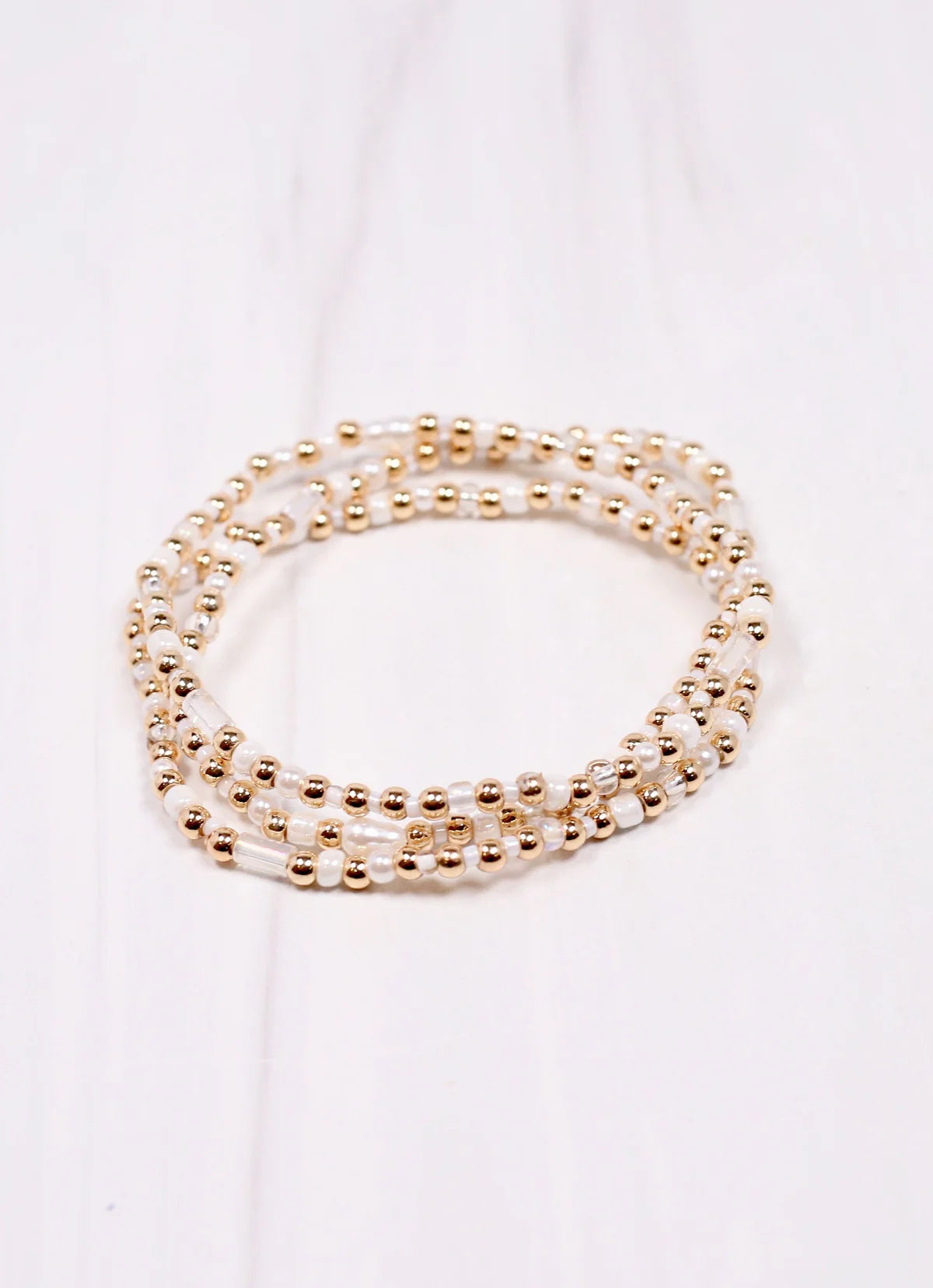 Caroline Hill White Dewayne Bracelet SET