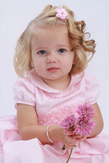 Girls Sterling Silver Pearl Baby Bracelet - Addie