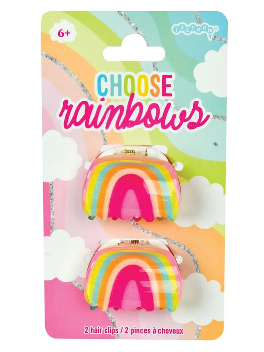 Rainbow Hair Clips
