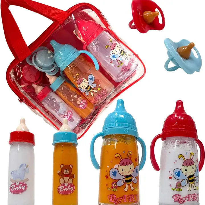 Baby Doll Bottles with Magic Disappearing Milk & Juice