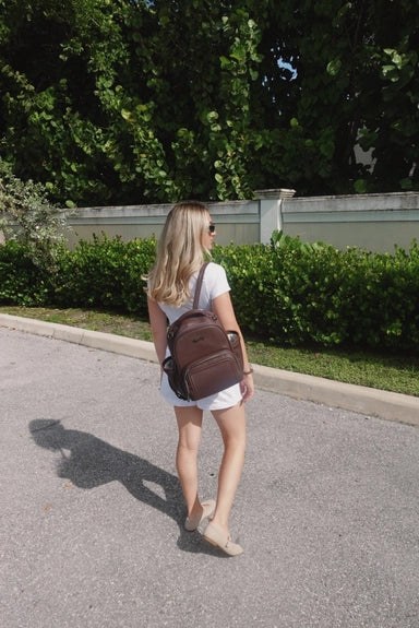 Itzy Ritzy Espresso Itzy Mini Plus Diaper Bag Backpack