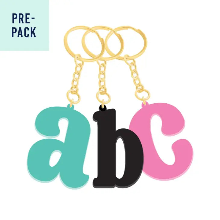 D - Back To The Basics Single Initial Acrylic Keychain