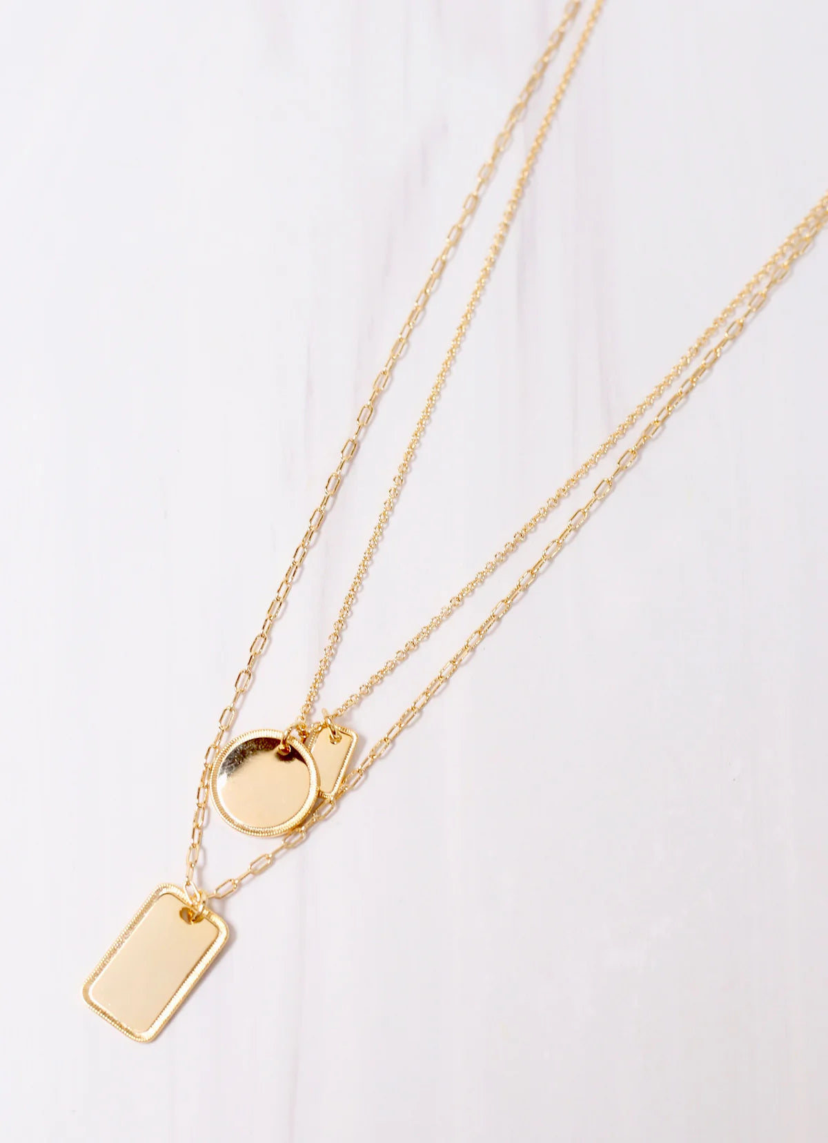 Caroline Hill Gold Woodinville Layered Necklace With Accents