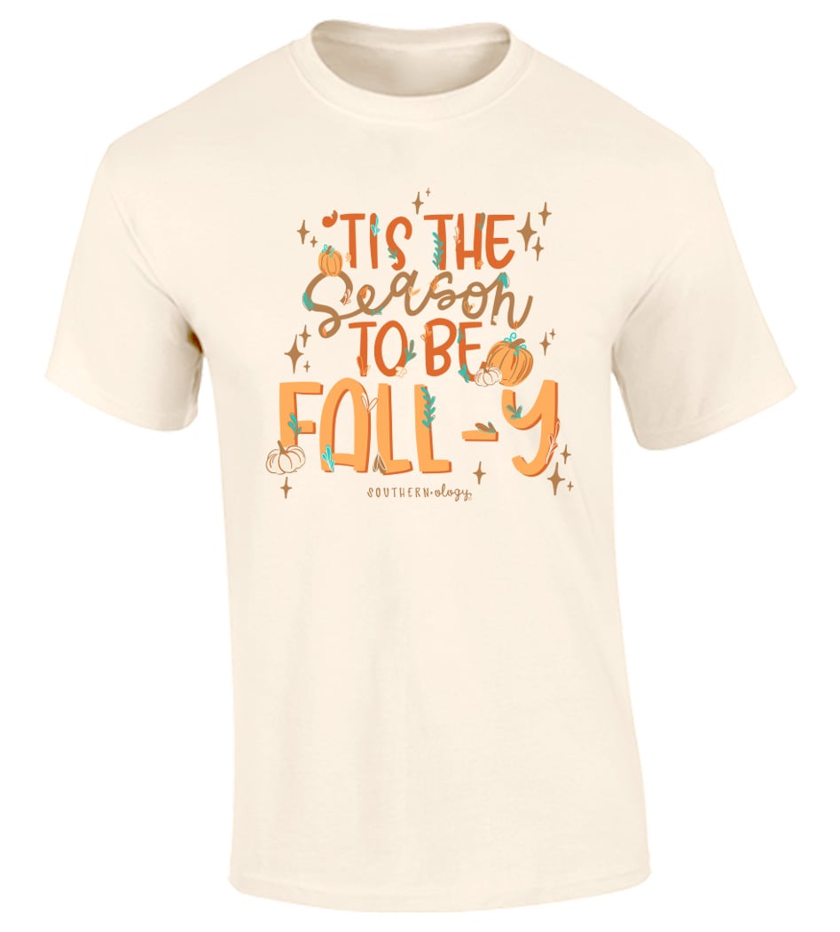Southernology Tis The Season to be Fall-y Ivory Statement Tee