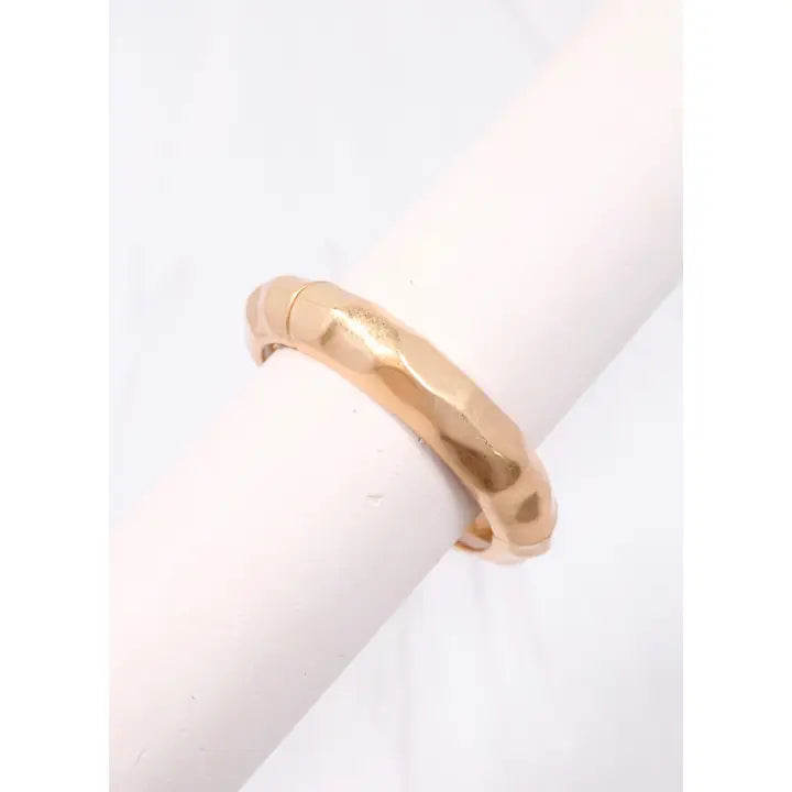 Caroline Hill Tyndal Metal Bracelet Worn Gold