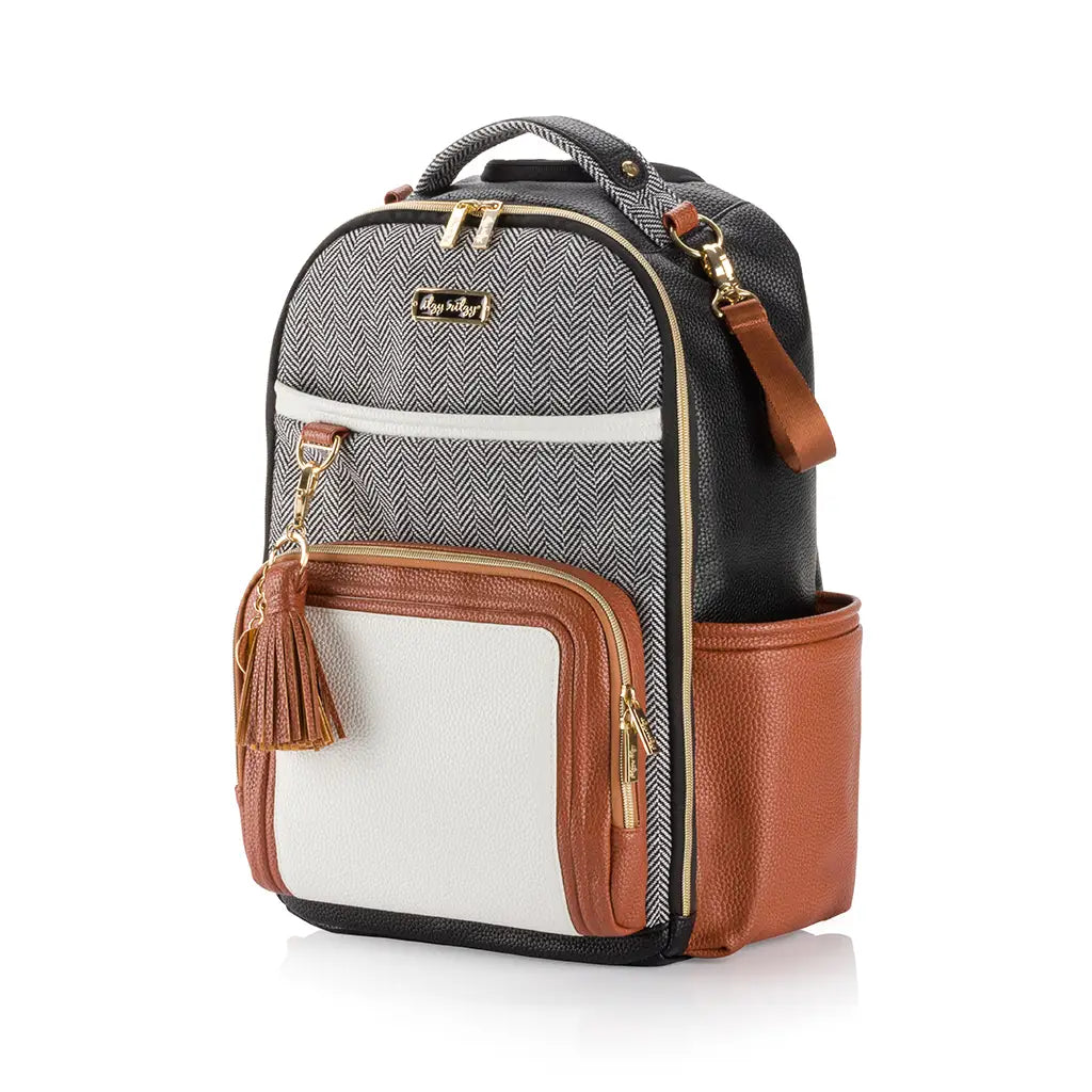 Itzy Ritzy Coffee and Cream Boss Plus Backpack Diaper Bag