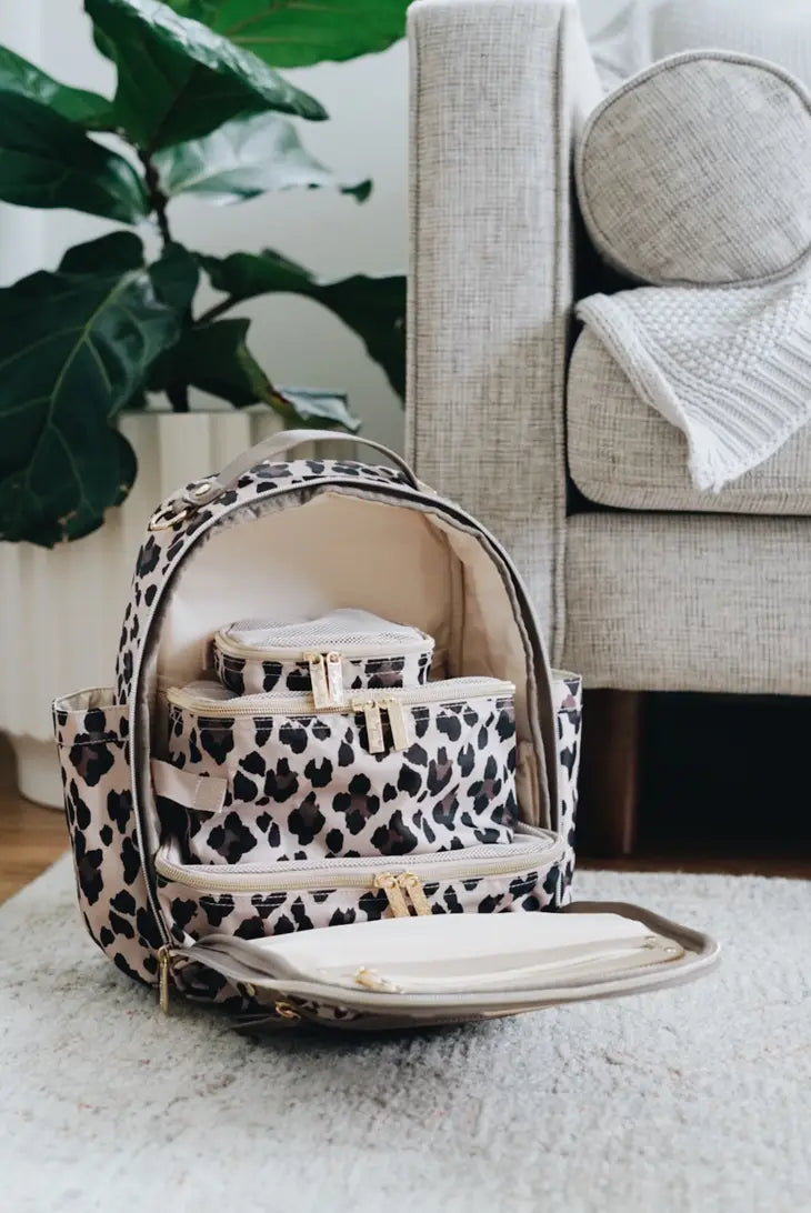 Itzy Ritzy Leopard Pack Like A Boss Diaper Bag Packing Cubes