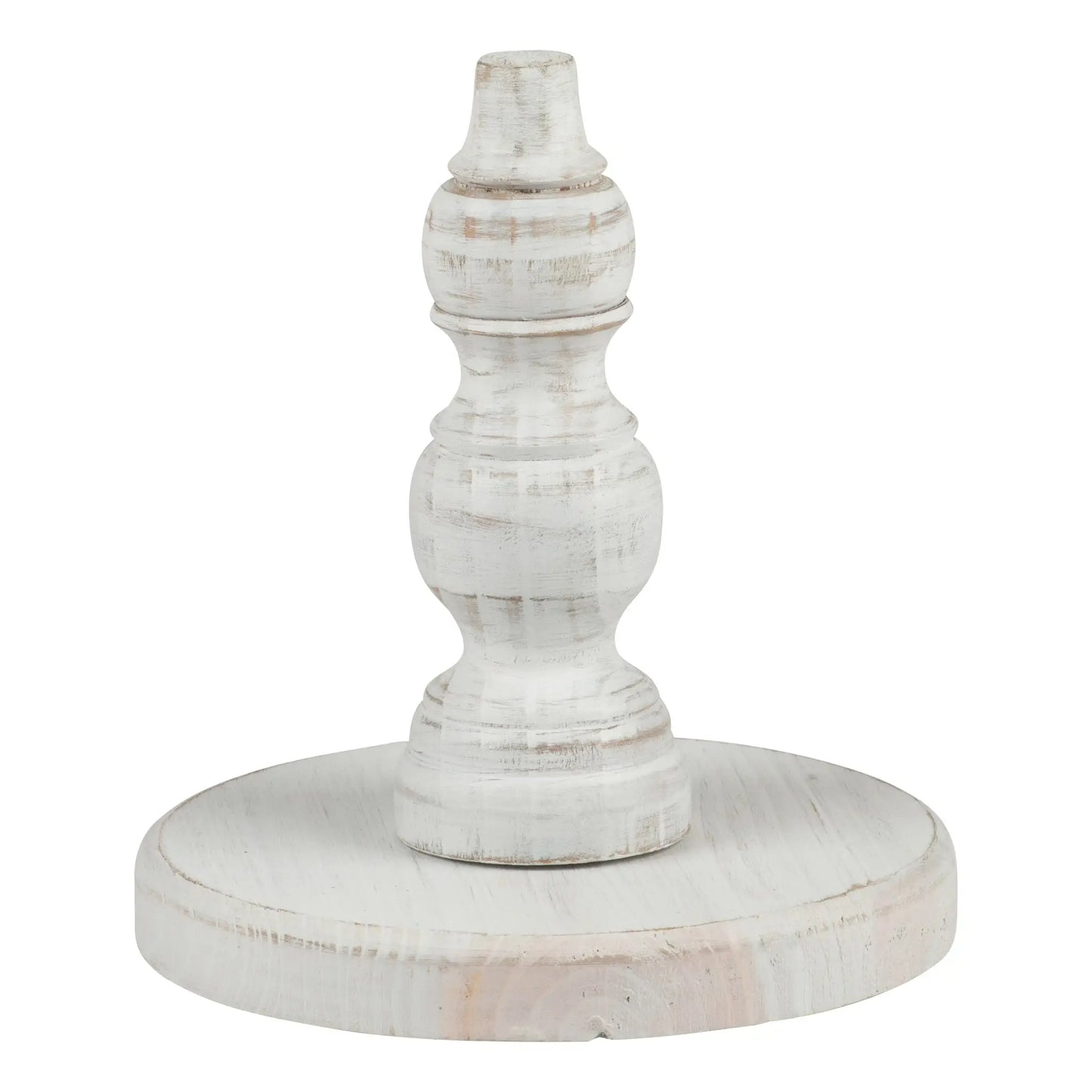 Glory Haus White Distressed Wood Base for Toppers