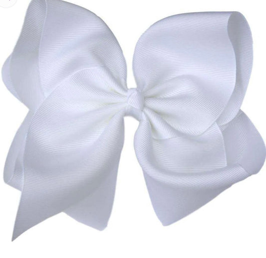 6” White Bow