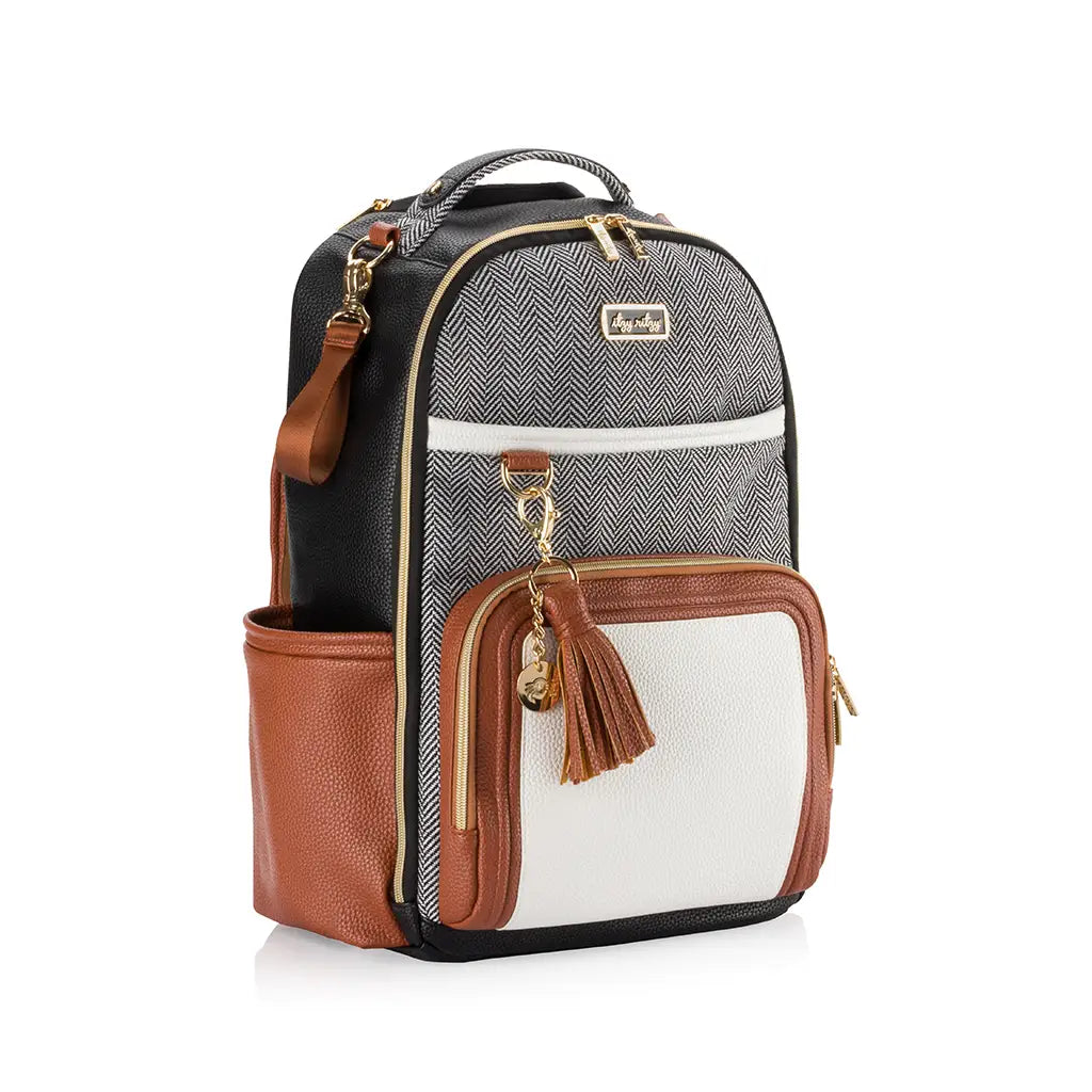 Itzy Ritzy Coffee and Cream Boss Plus Backpack Diaper Bag