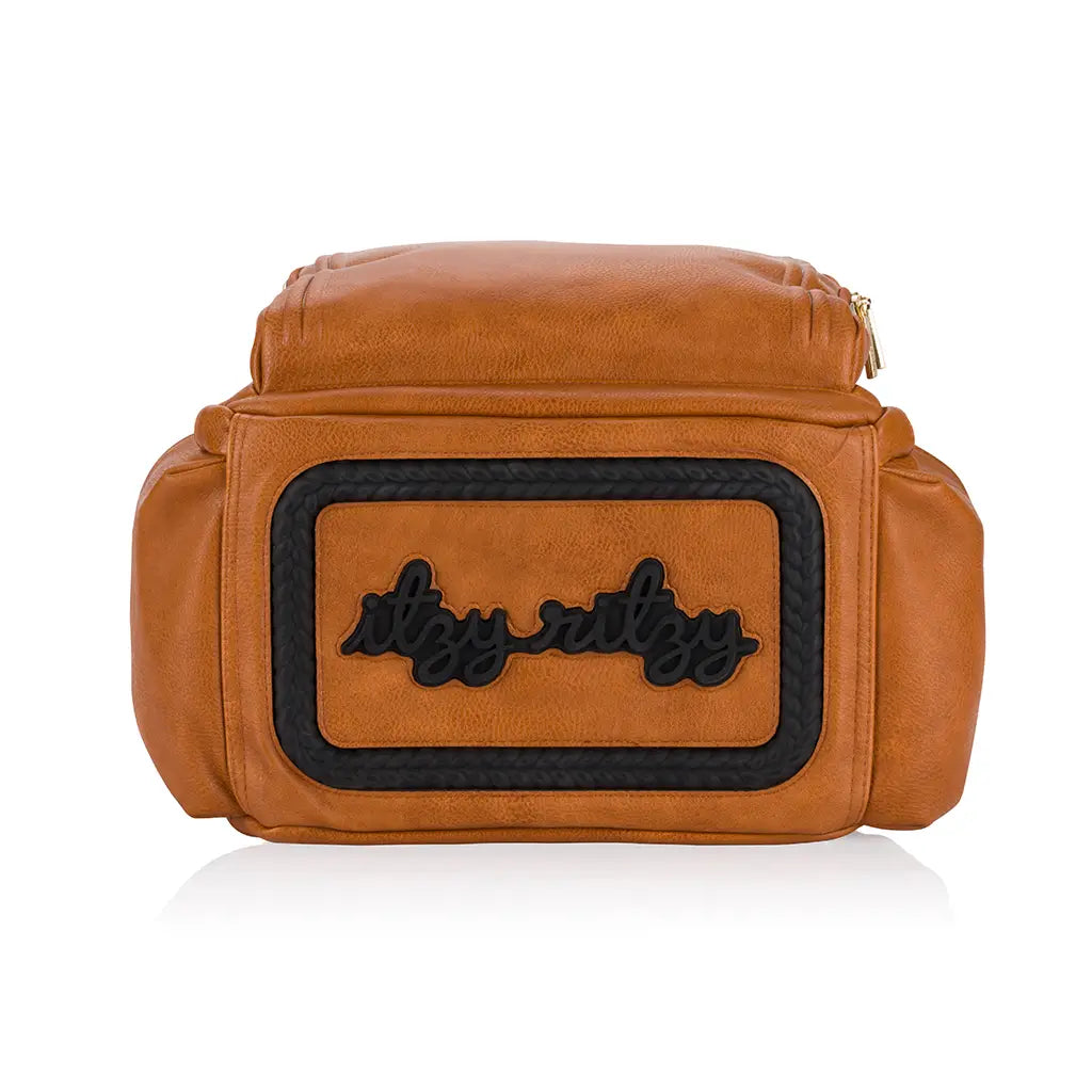 Itzy Ritzy Cognac Boss Plus Backpack Diaper bag