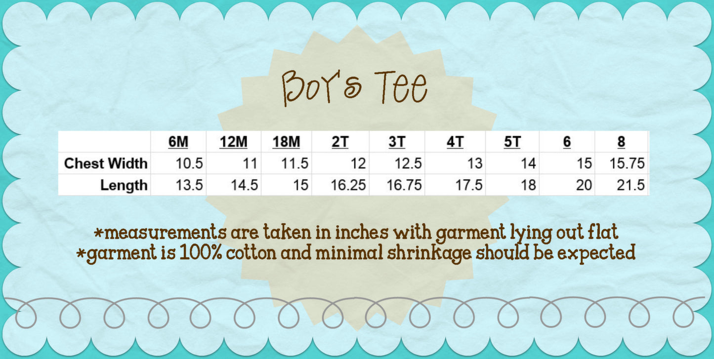 Boys Tractor and Hay Bales Sketch Embroidery Shirt