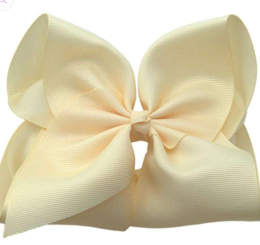 6” Cream Bow