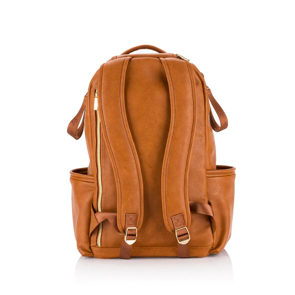 Itzy Ritzy Cognac Boss Plus Backpack Diaper bag