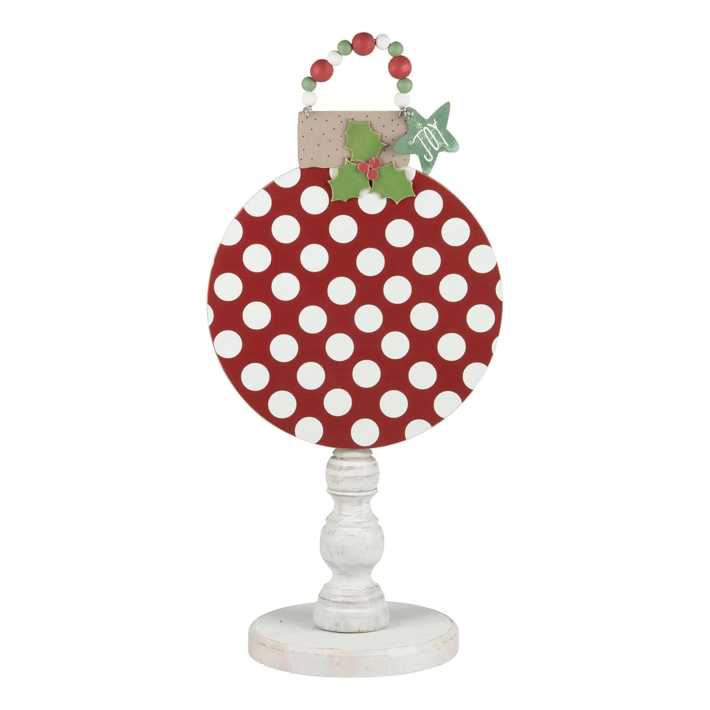 Glory Haus White Distressed Wood Base for Toppers