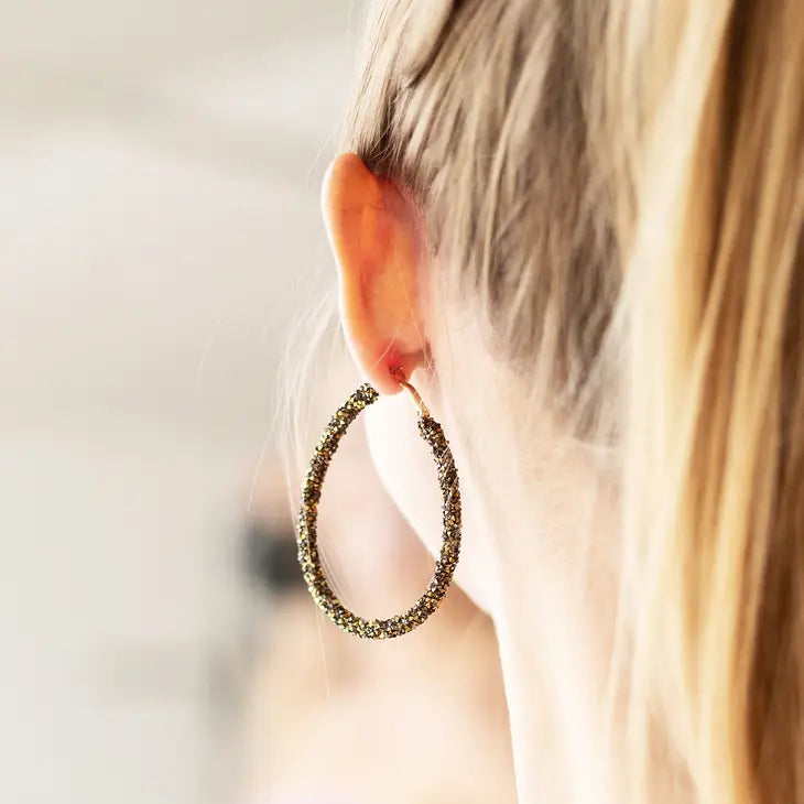 Viv & Lou Black & Gold Demi Earrings