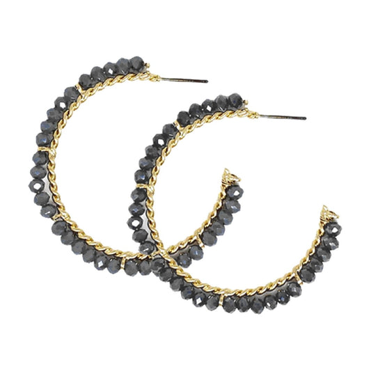 Viv & Lou Black Wrenley Earrings